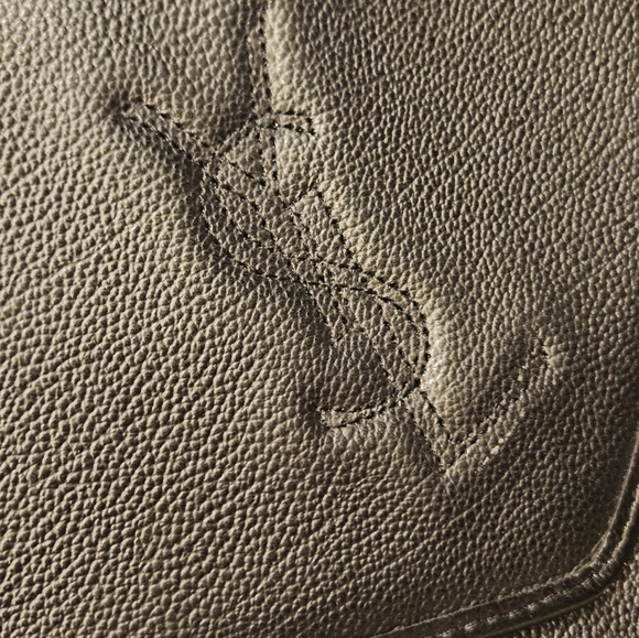 YSL Vintage Black Leather Clutch - Picture 2 of 16